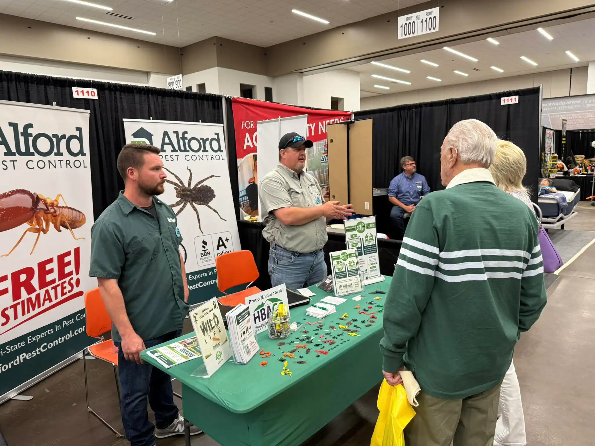 Alford rep at the West Virginia Home Show booth