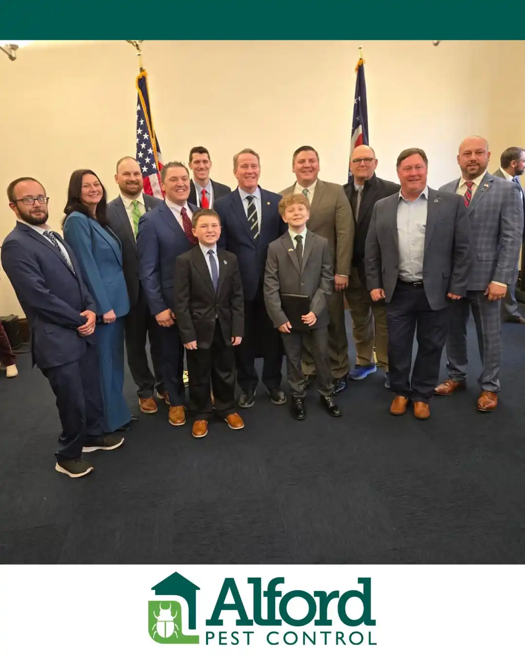 Alford team in Washington, D.C. advocating for the pest control industry